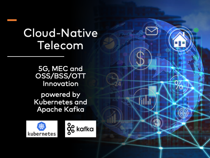 Cloud Native Telecom 5G MEC OSS BSS OTT powered by Kubernetes and Apache Kafka