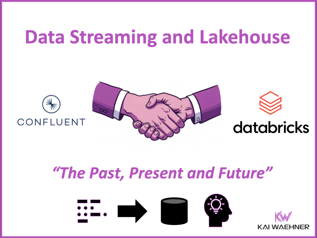Data Streaming and Lakehouse - Comparison of Confluent with Apache Kafka and Flink and Databricks with Spark