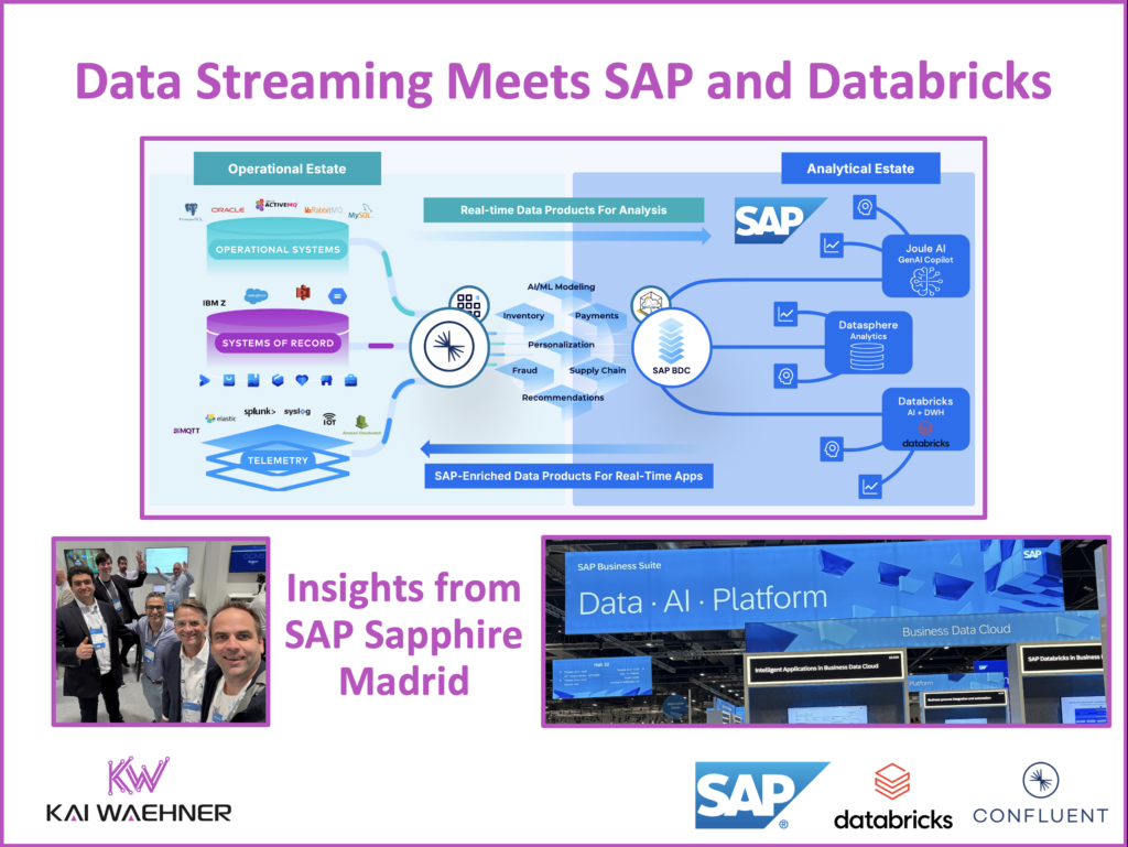 Data Streaming with Confluent Meets SAP and Databricks for Agentic AI at Sapphire in Madrid