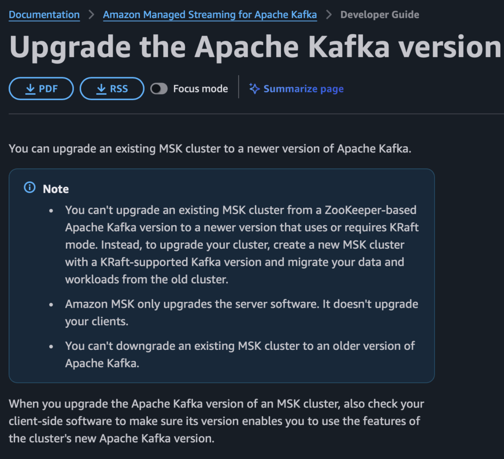 Amazon MSK Migration Required to Remove ZooKeeper from Apache Kafka