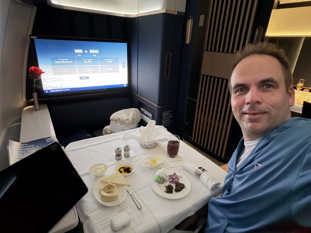 Lufthansa Allegris First Class Seat and Food