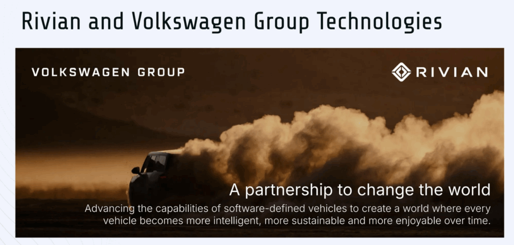 Rivian and Volkswagen Group Technologies RVTech